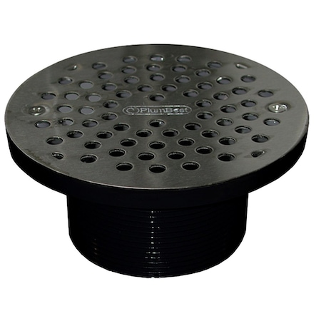 Jones Stephens 3-1/2in. IPS ABS Spud with 6in. Chrome Plated Strainer D57206